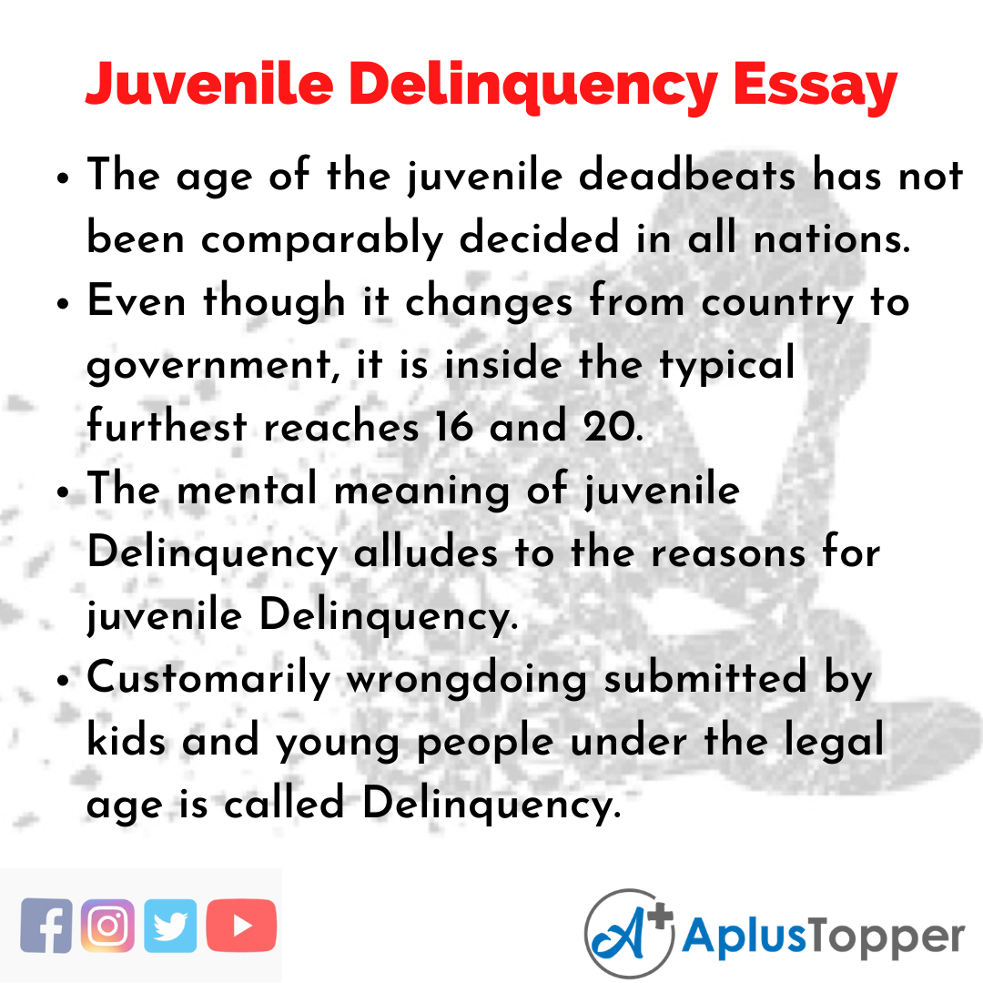 juvenile detention essay topics
