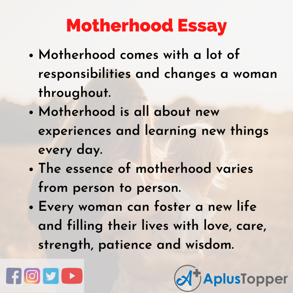 being a student mother essay