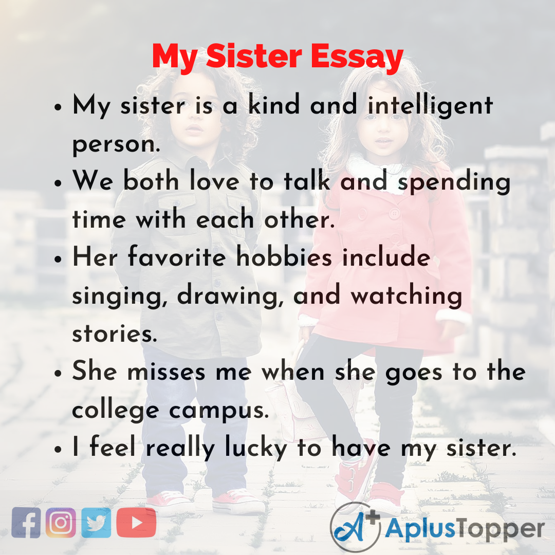 my idol is my sister essay