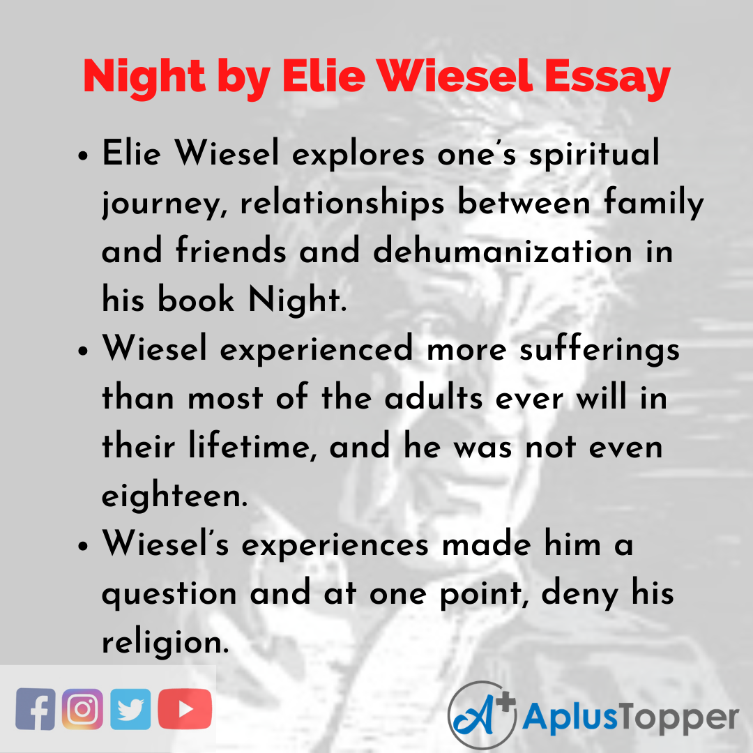 night by elie wiesel essays