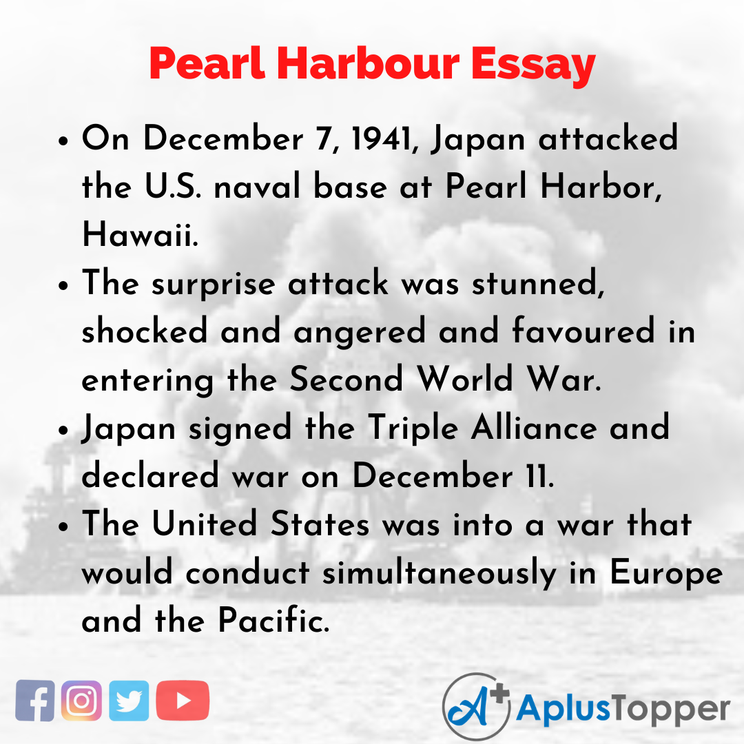 thesis statement pearl harbor