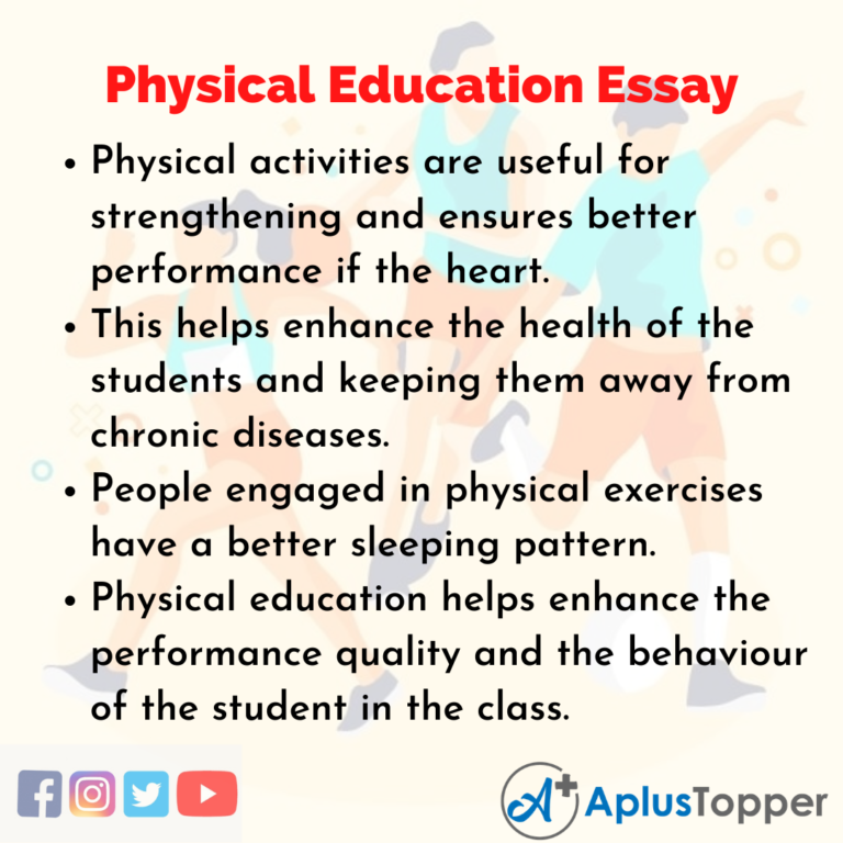 importance of physical education essay in english