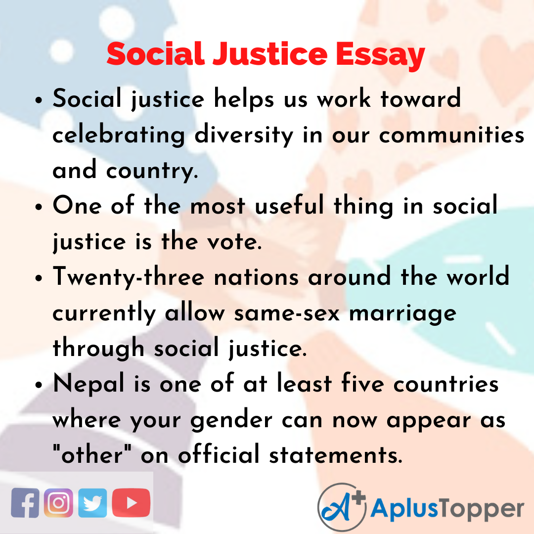 what is the social justice essay