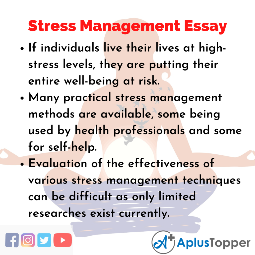 write an essay on stress