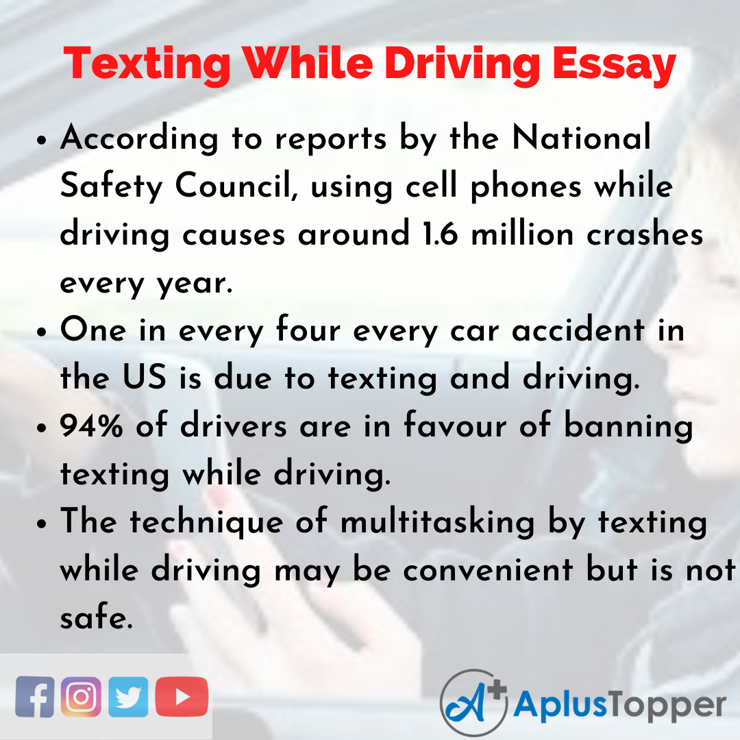 texting while driving essay outline
