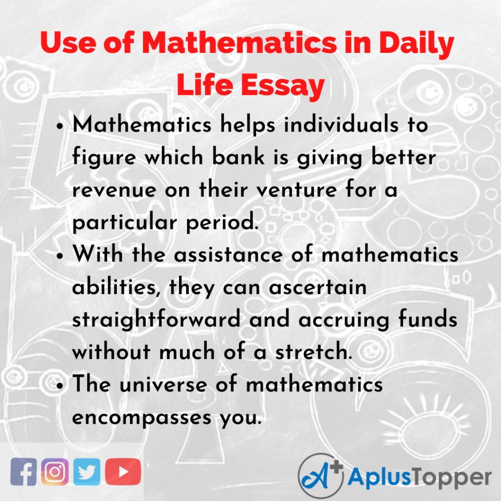essay on importance of mathematics in our daily life