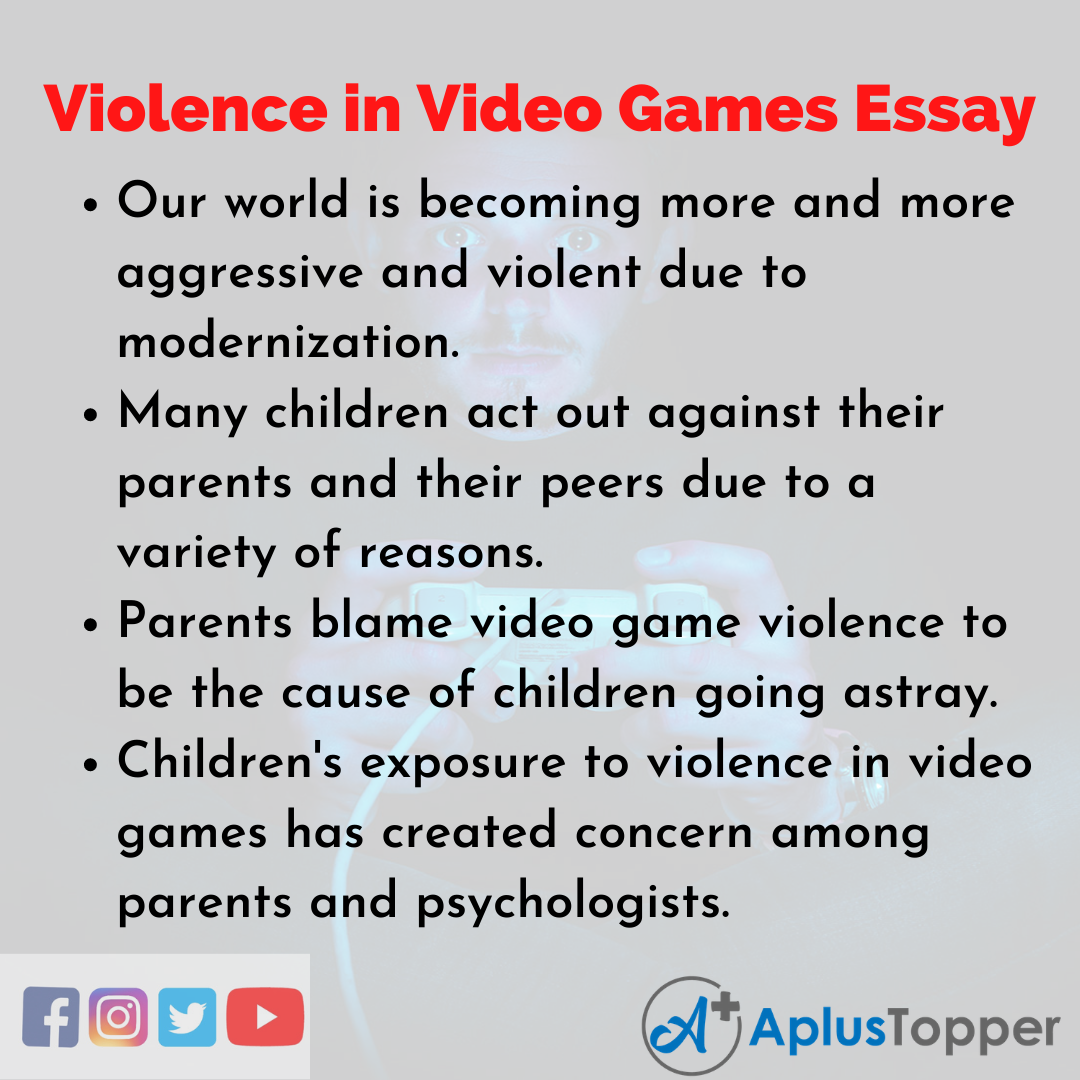 video games and violence essay conclusion