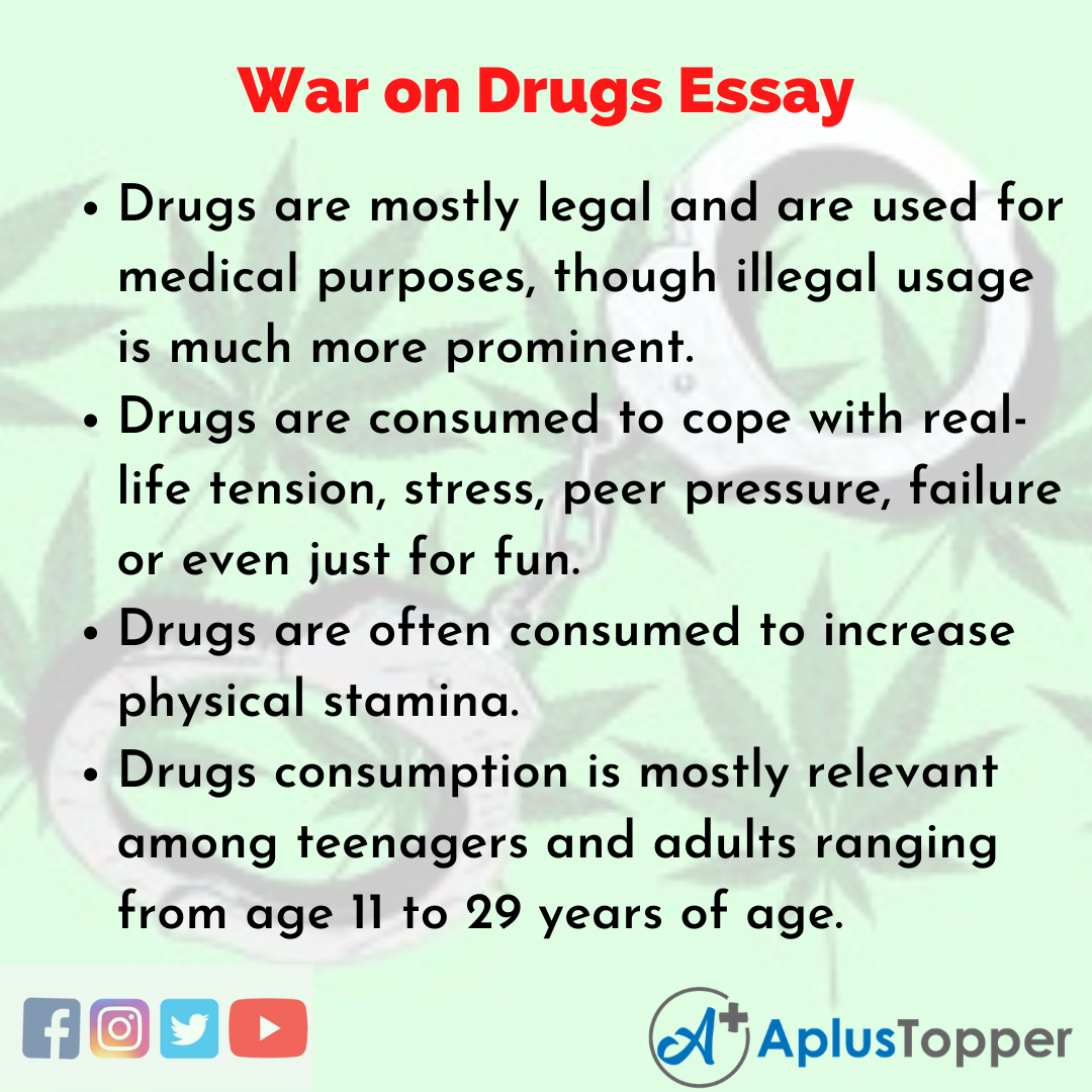 thesis statement for war on drugs