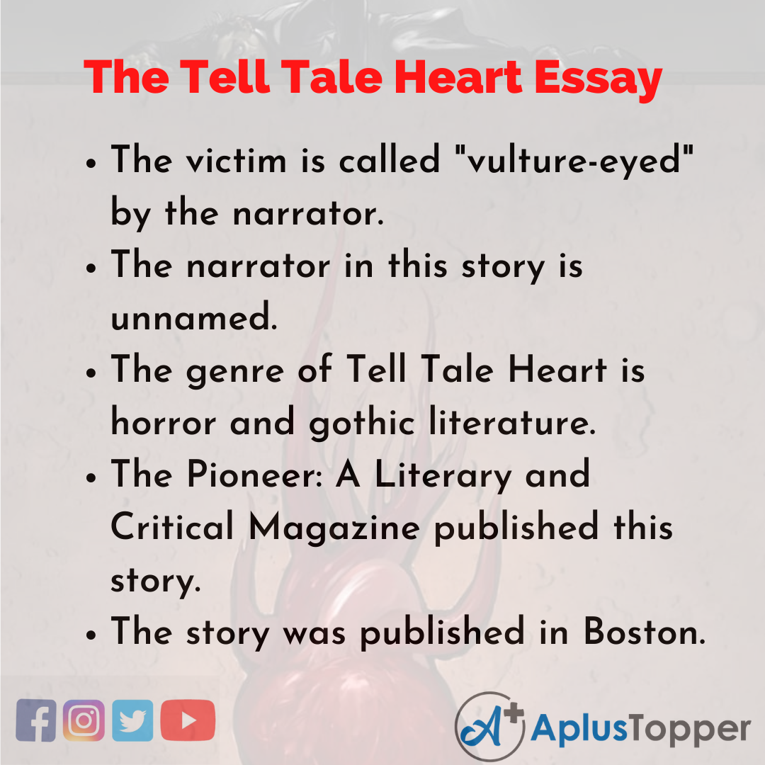 essay questions on the tell tale heart
