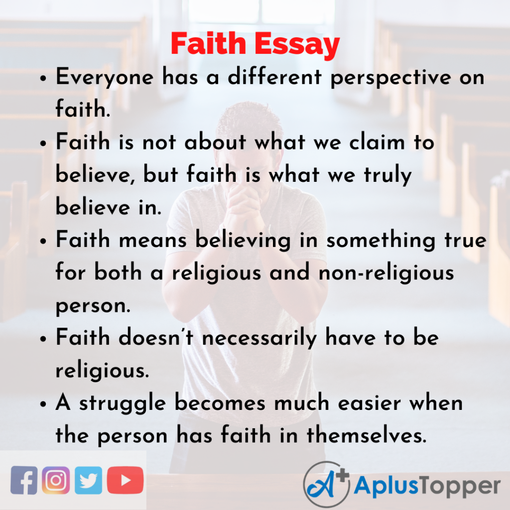 conclusion of essay on faith