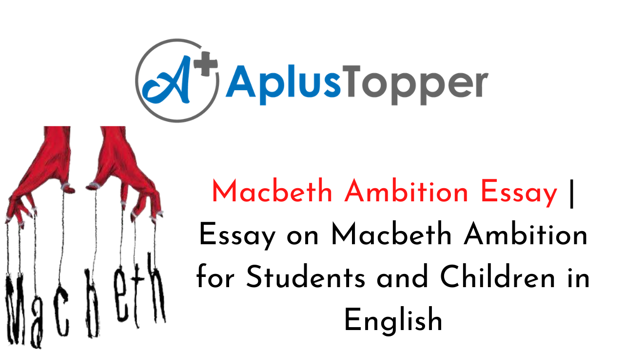 essay about ambition in macbeth