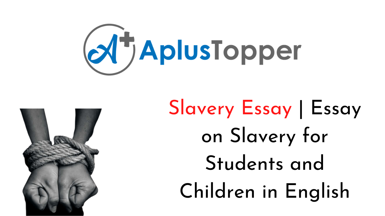 how to write a thesis on slavery