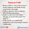 essay about truth