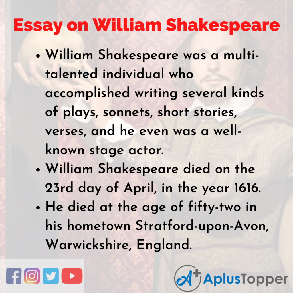 essay topics about shakespeare