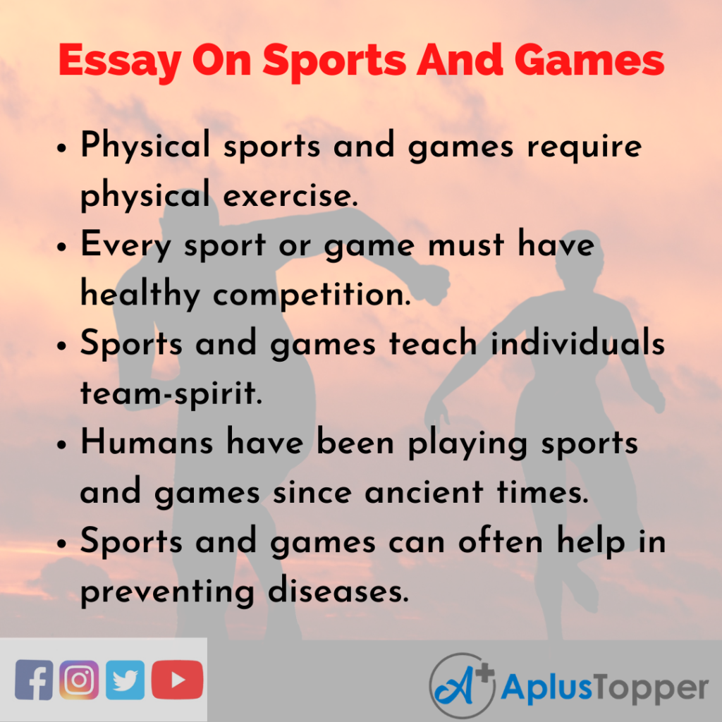 english essay part 2 sports