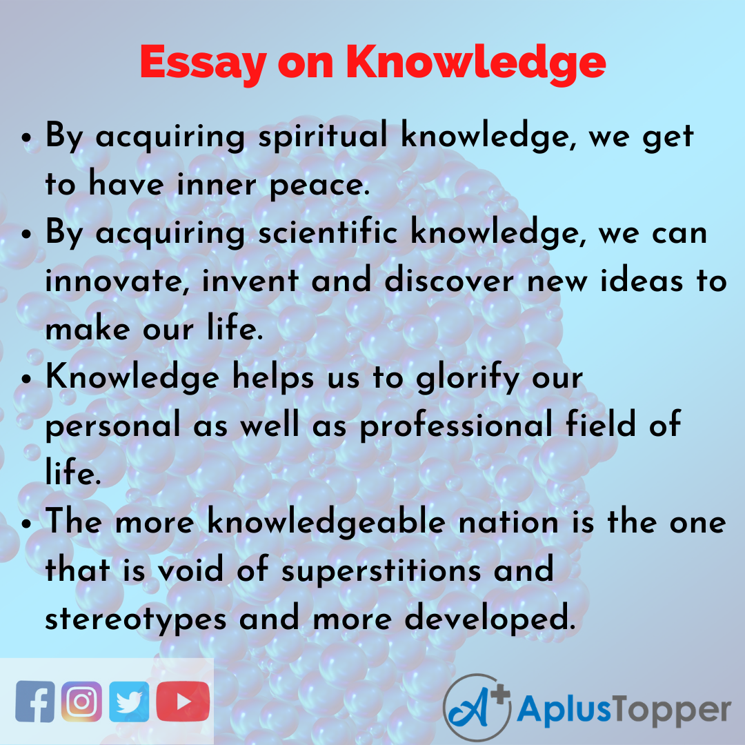 human knowledge essay