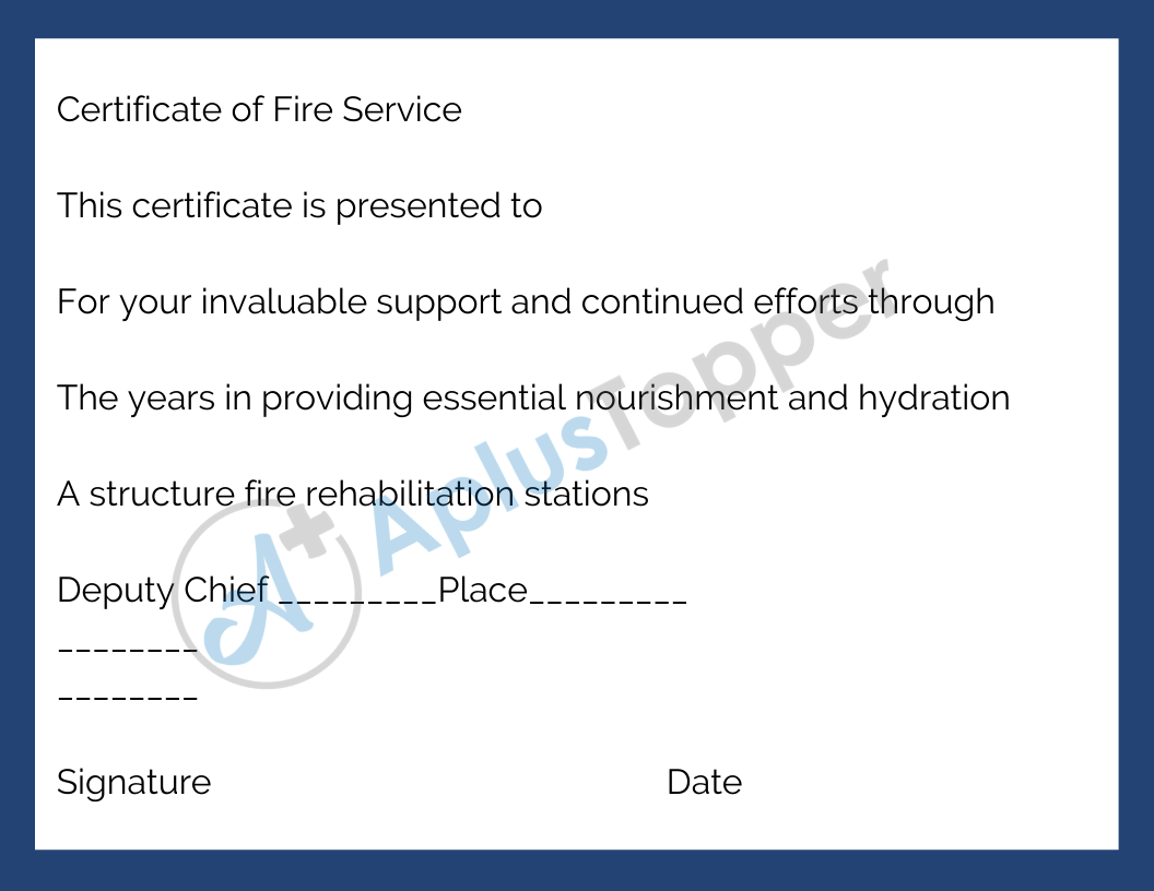 Fire Safety Certificate Format Online Application Form Documents