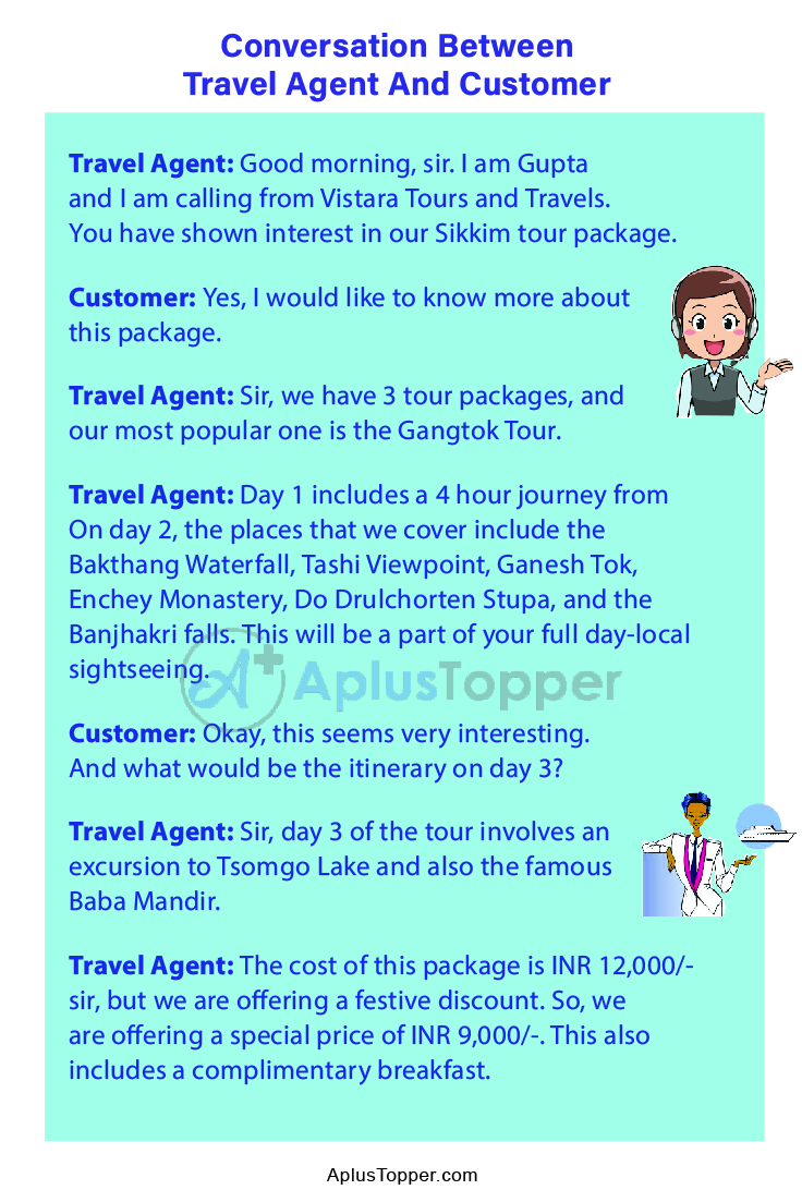 the travel agent will send you the
