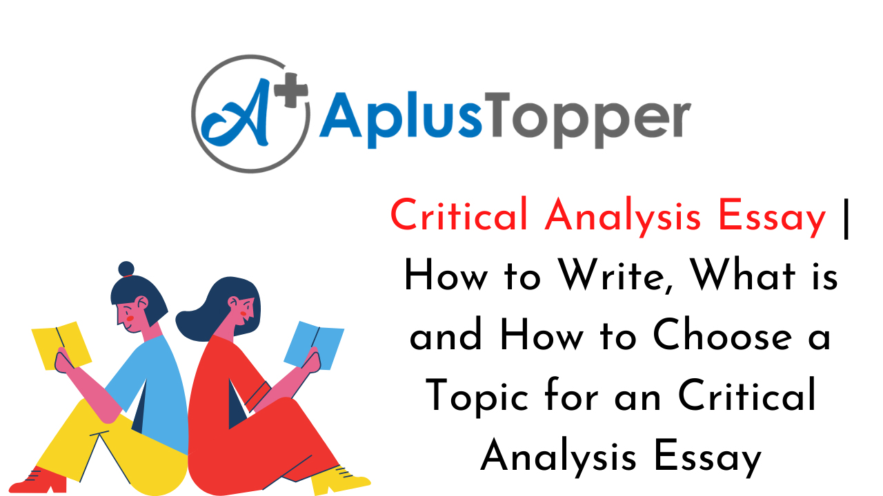 write a critical analysis essay