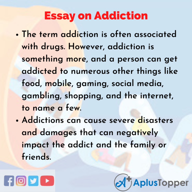 essay topics addiction