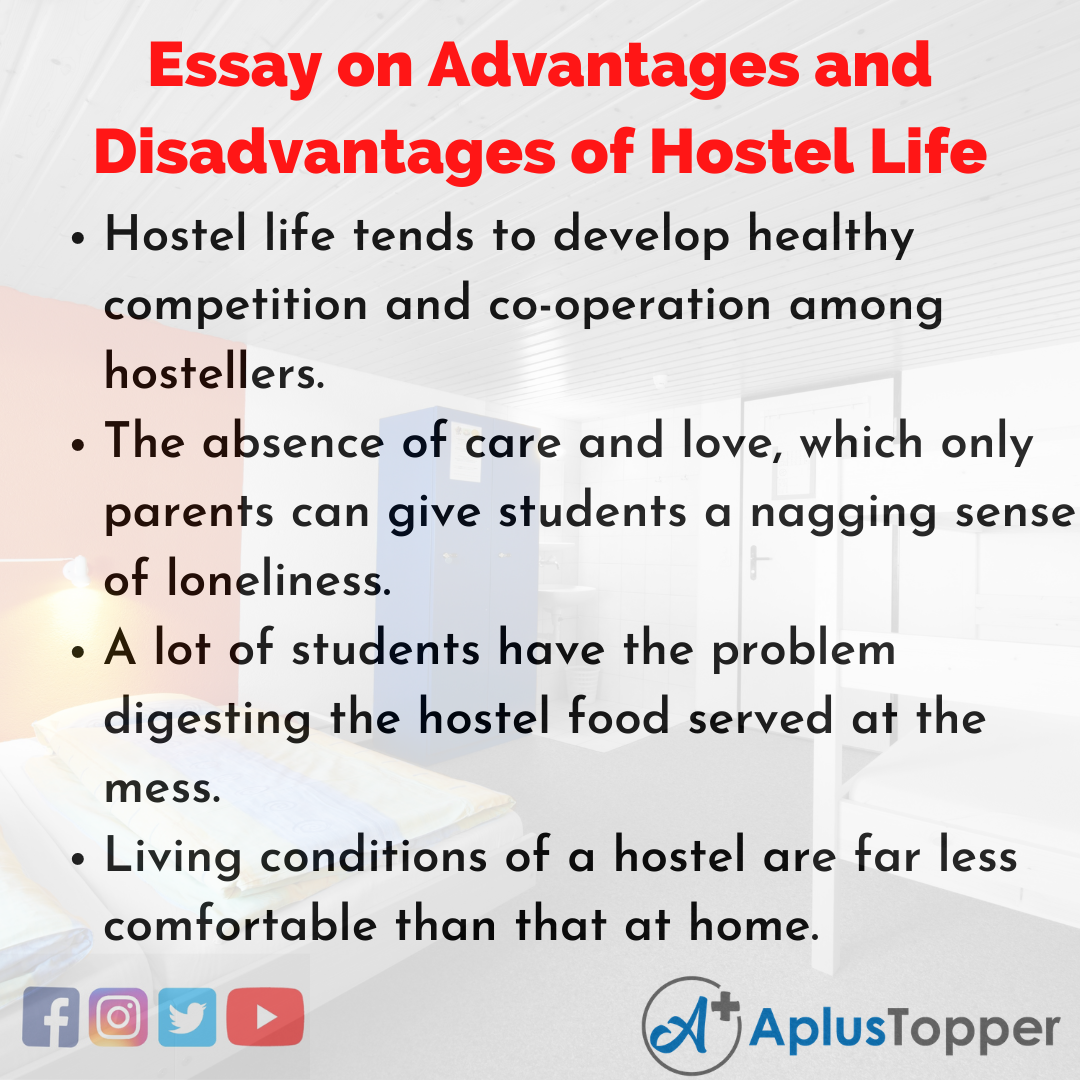 article essay about living in school hostel