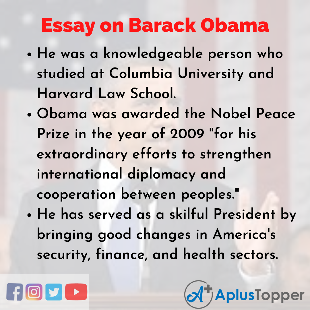 barack obama essay biography