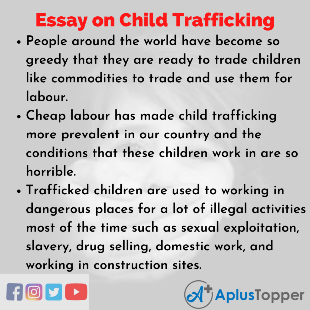 an essay about human trafficking