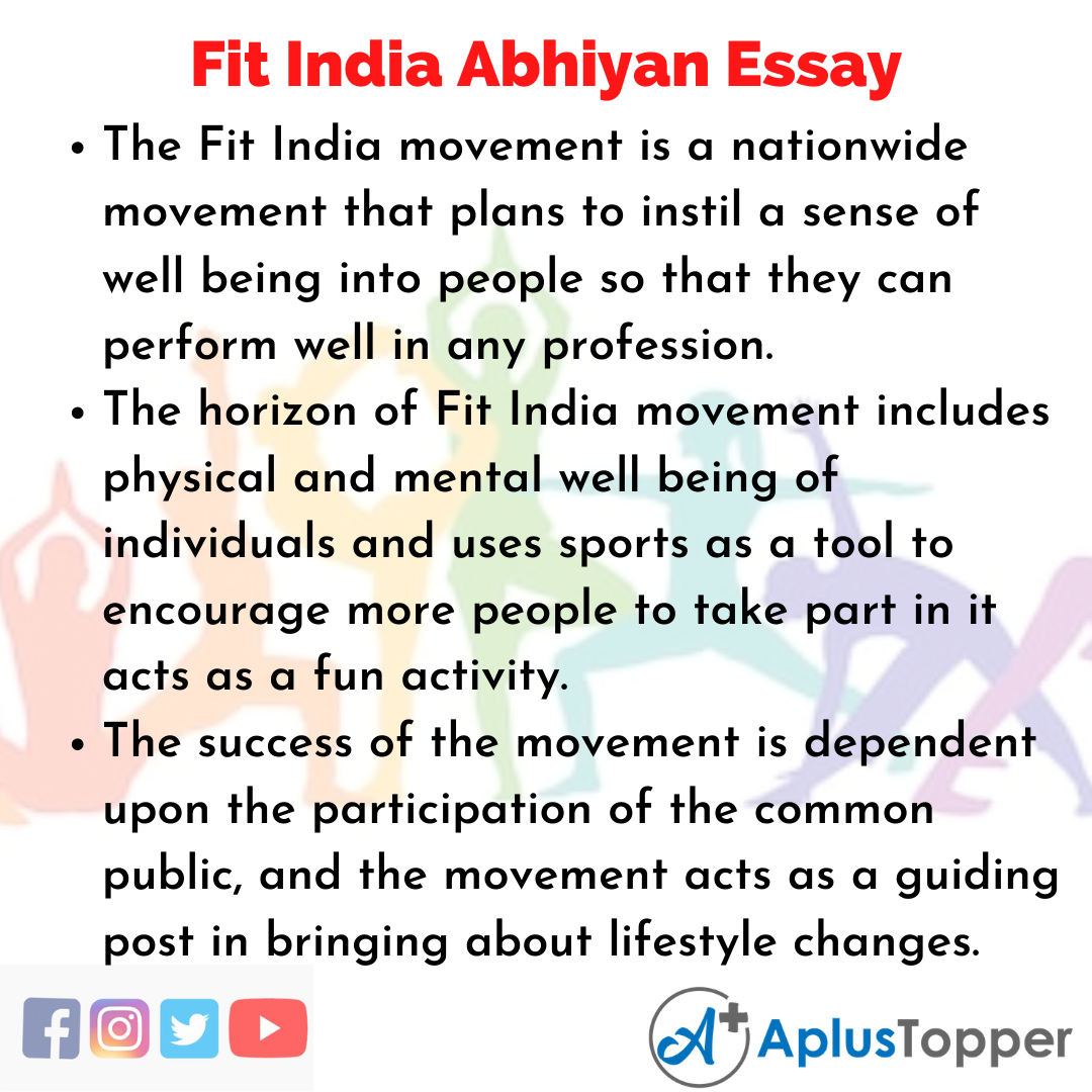 fit india essay in english 100 words