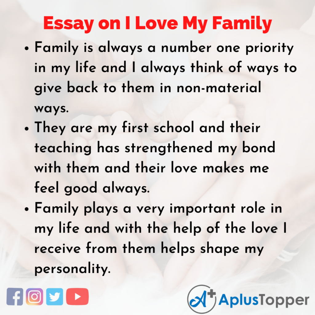 describe your family relationship essay