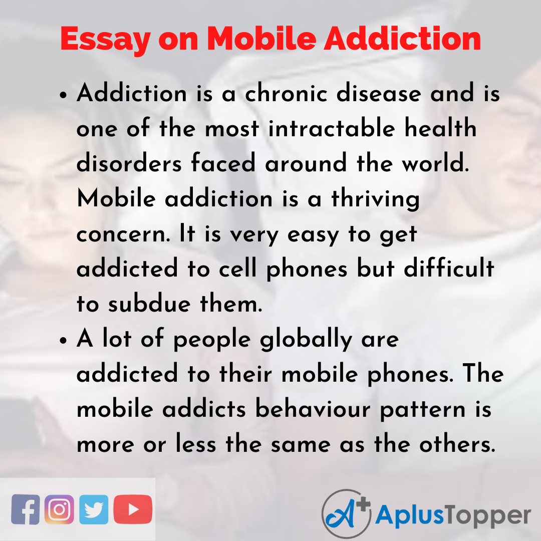 addiction of mobile phones essay