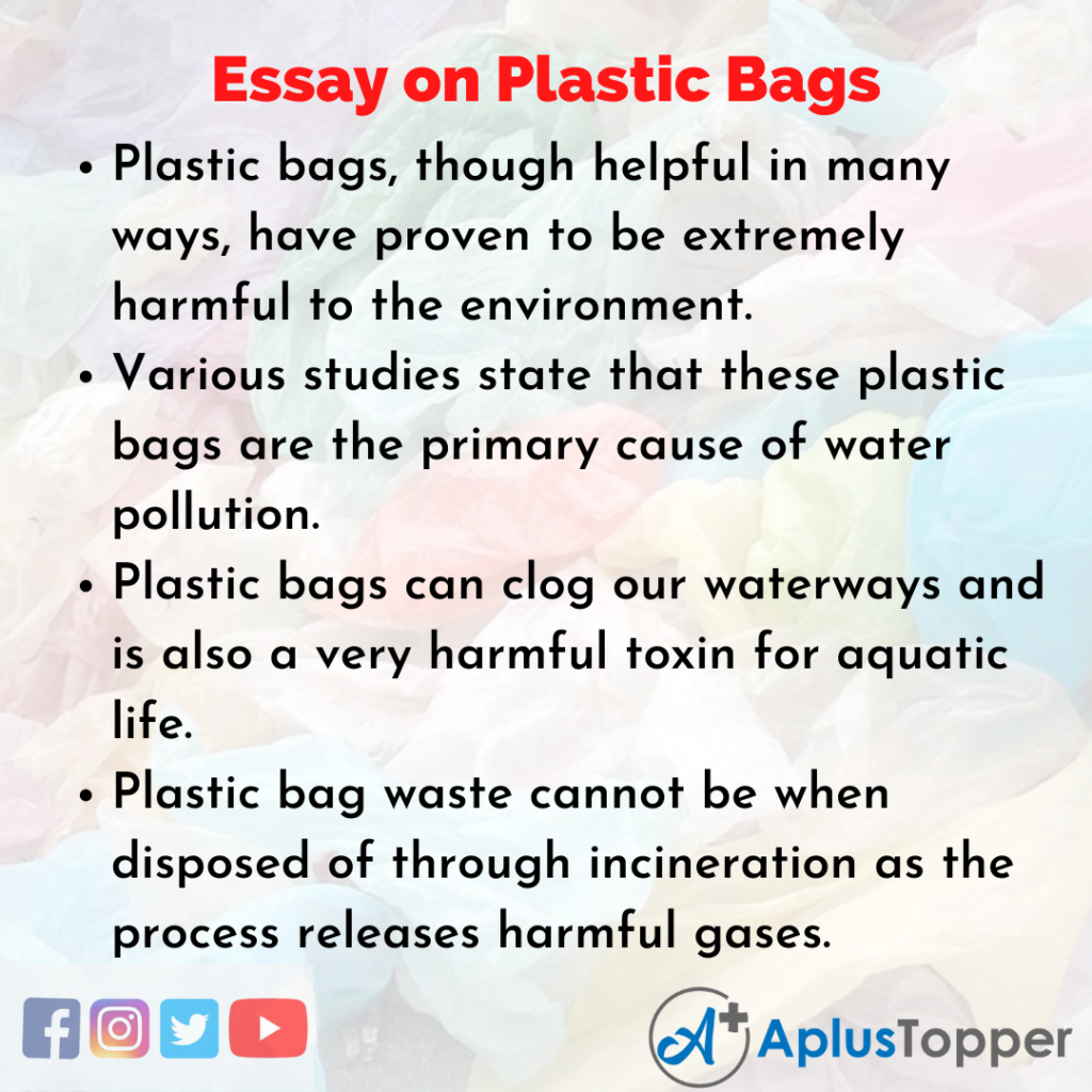 essay topics on plastic pollution