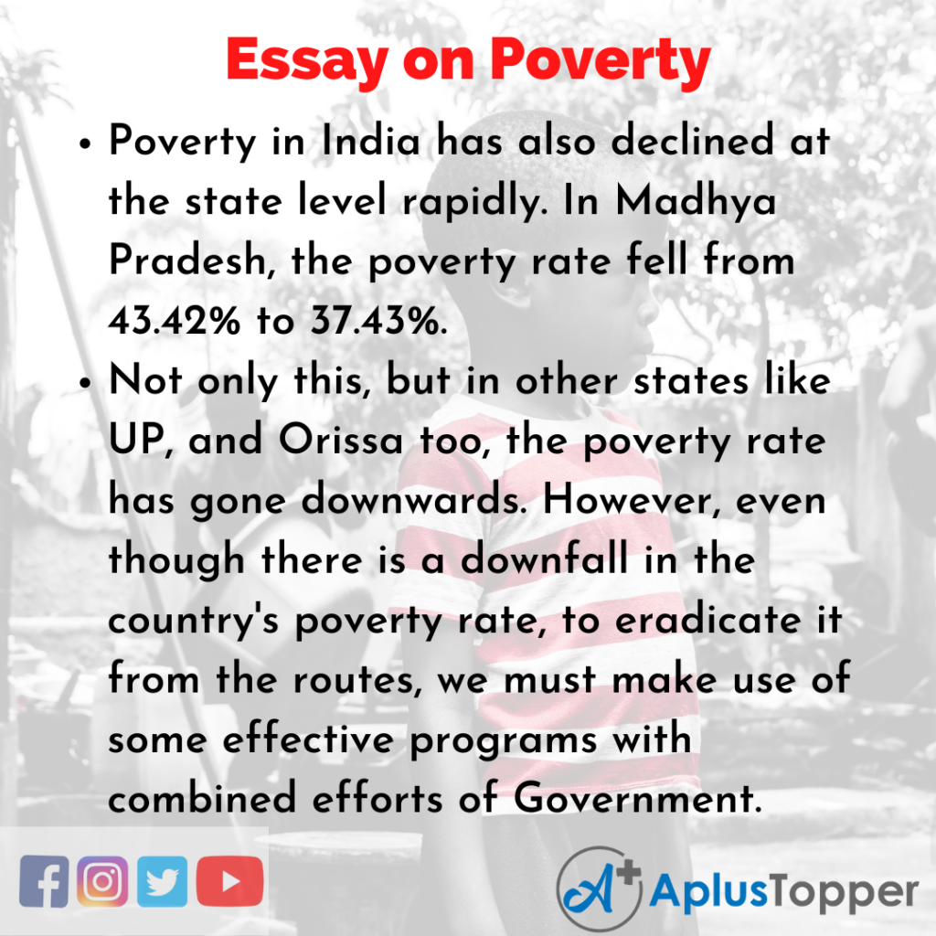 poverty doesn't matter essay
