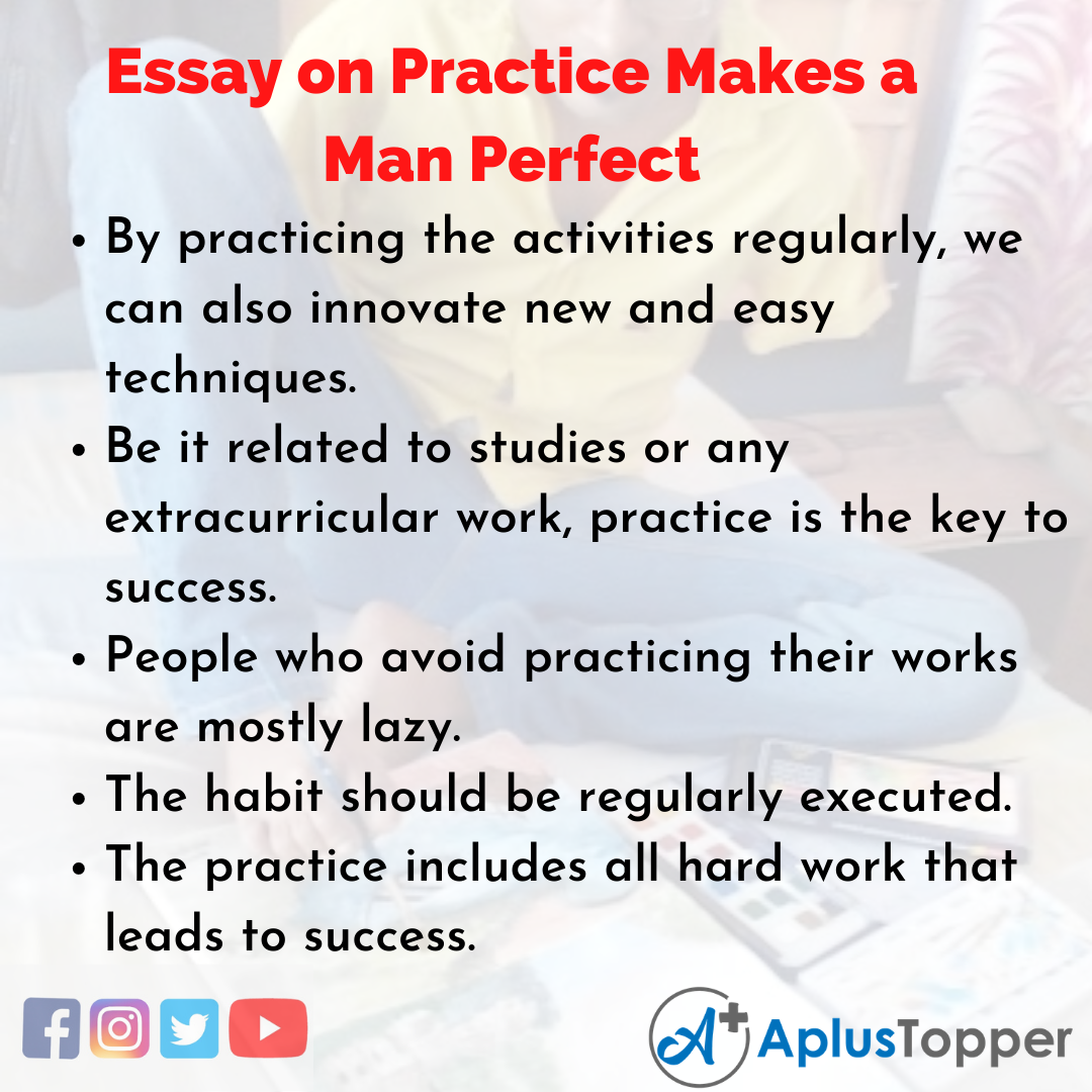 essay about practice makes perfect