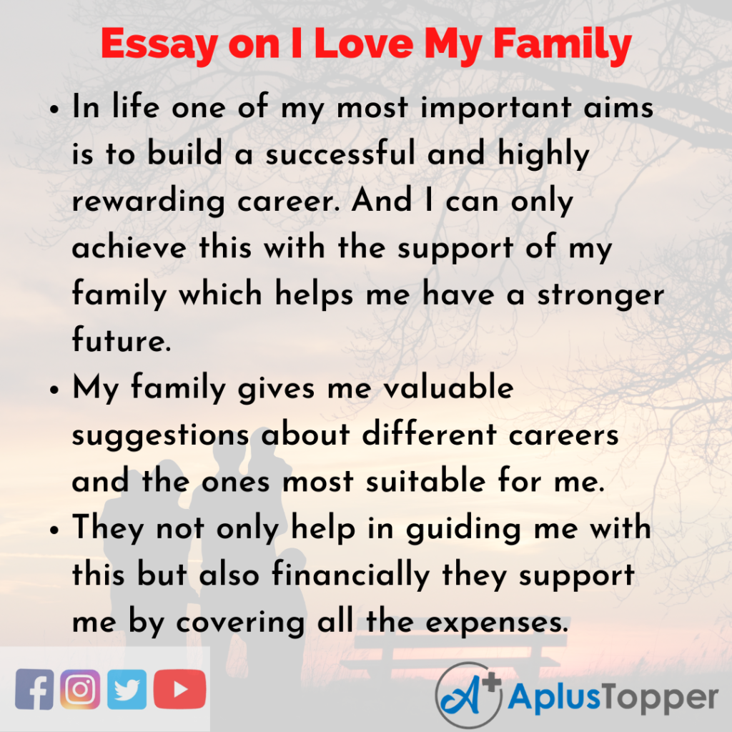 describe your family relationship essay