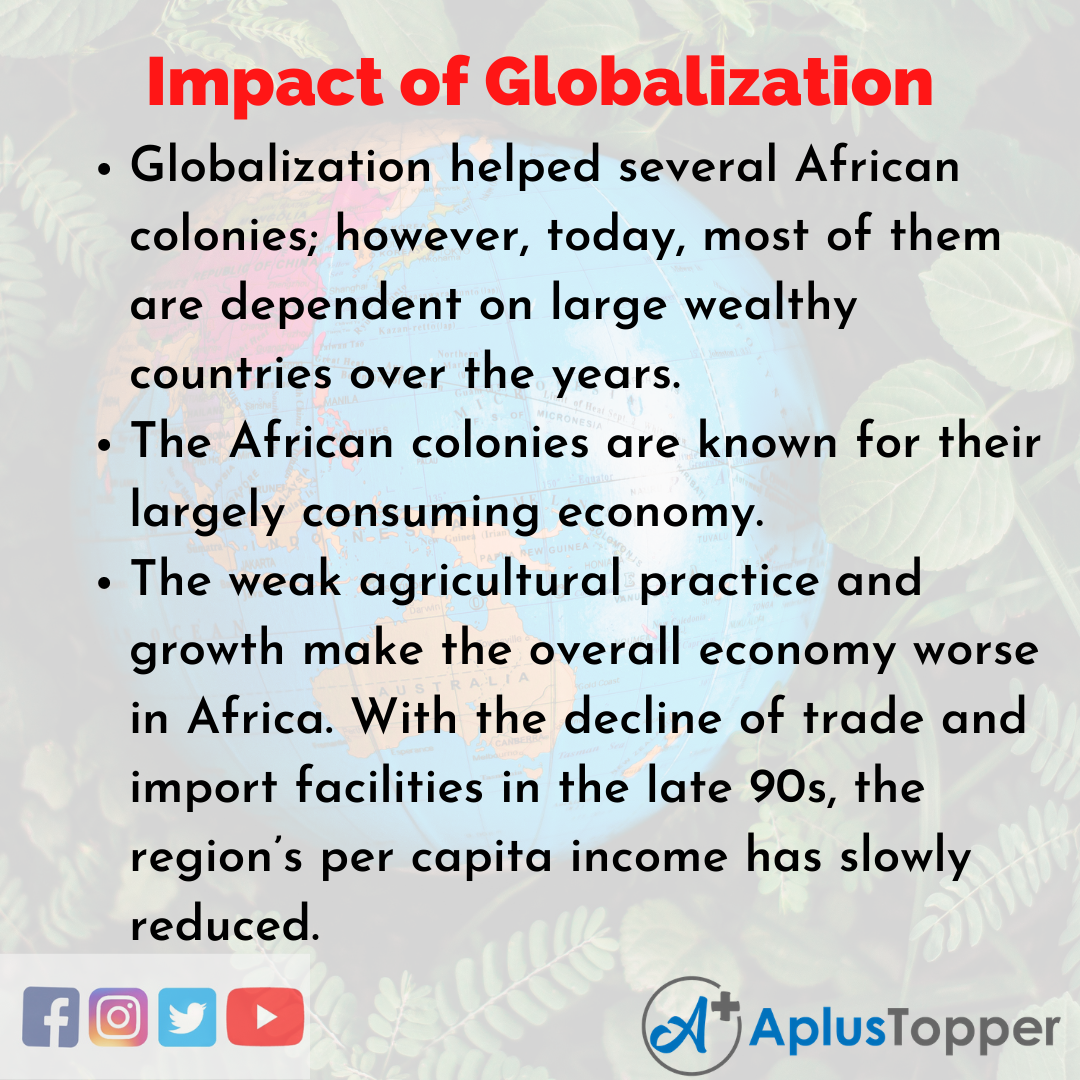 impacts of globalization on us