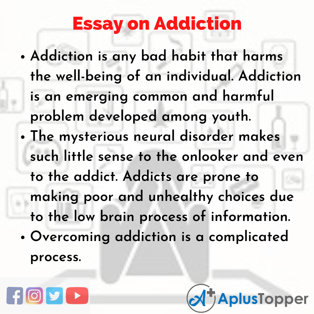 drug addiction essay in english with quotations