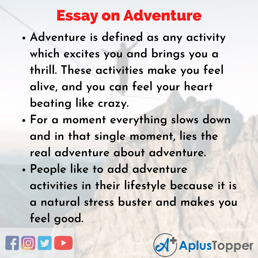 essay on adventure tourism