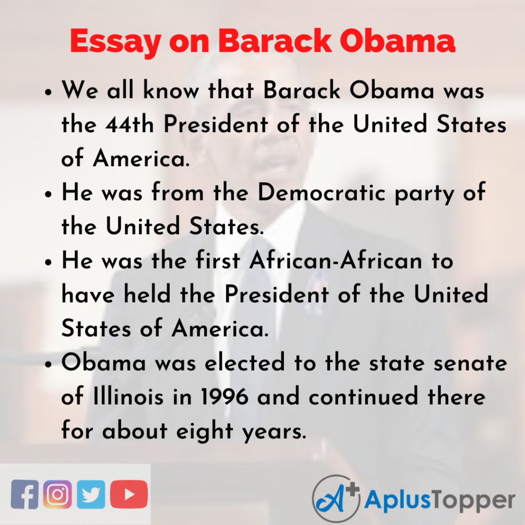 barack obama essay biography