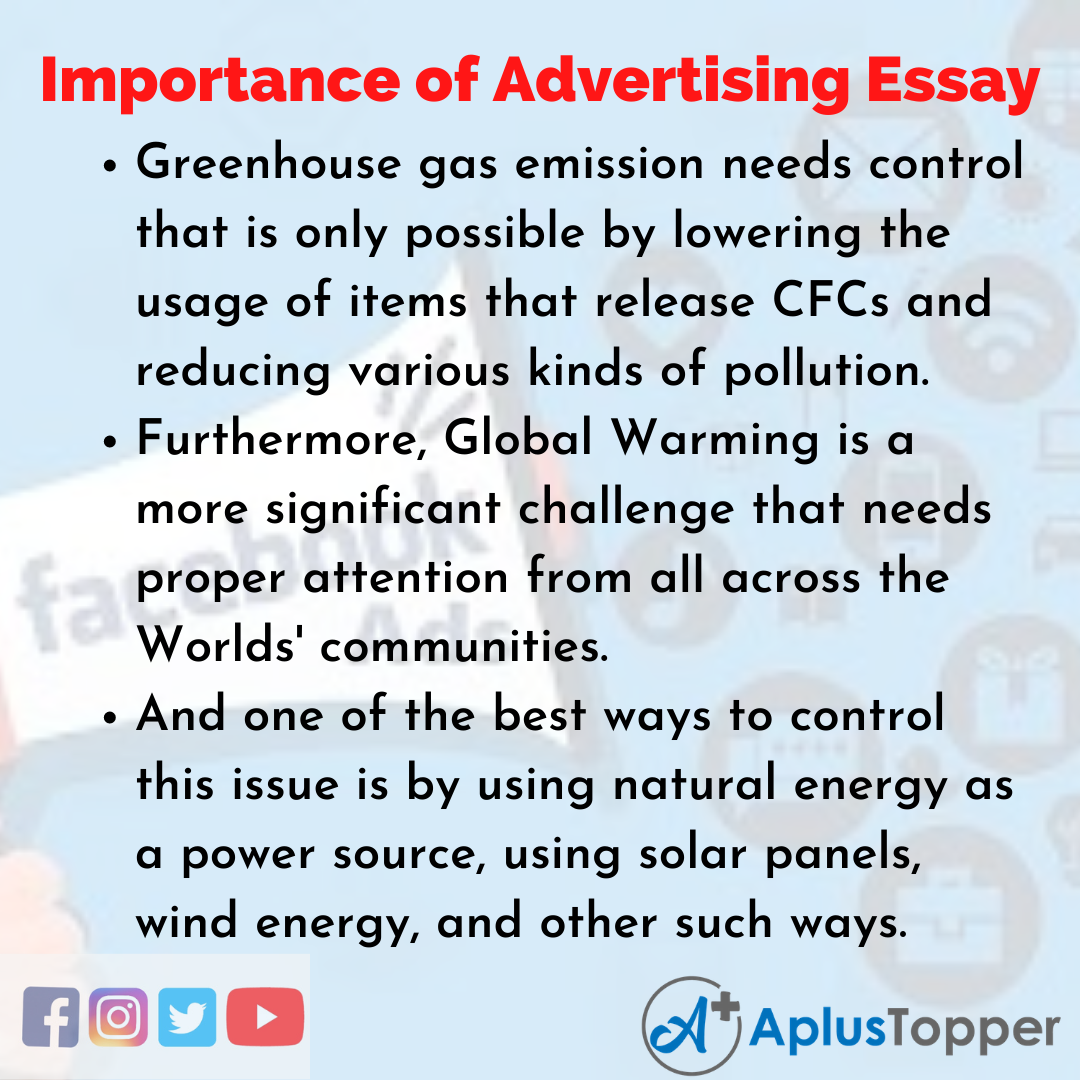 essay on media advertising in english