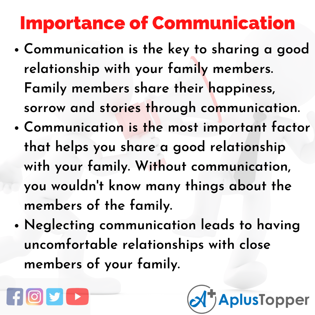 essay on importance of family communication