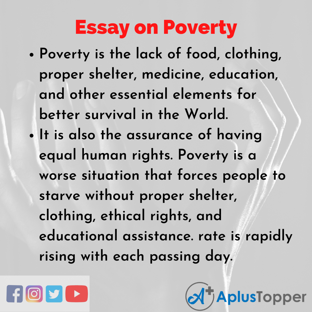 cause and effect essay about poverty