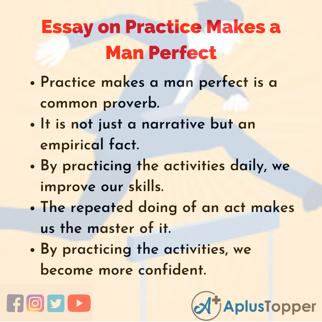 essay about practice makes perfect