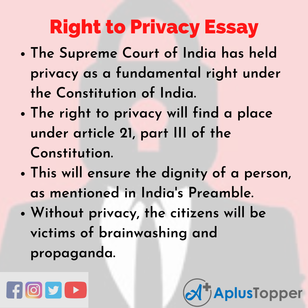 essay about right to privacy