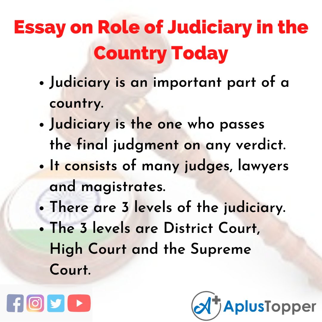english essays for judiciary