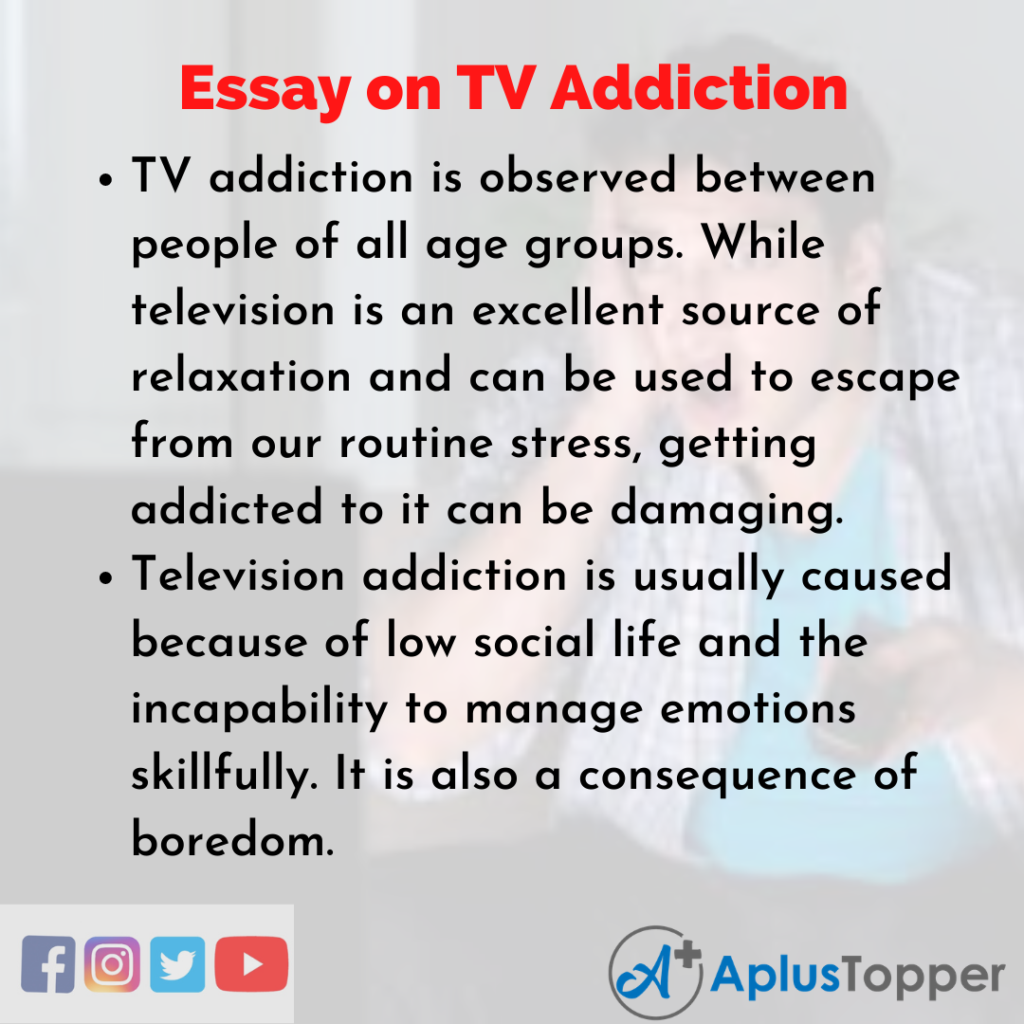 essay about television addiction