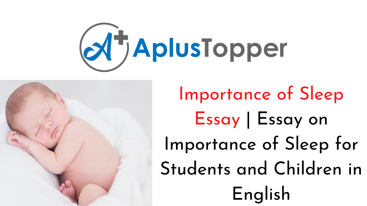 importance of sleep essay in points