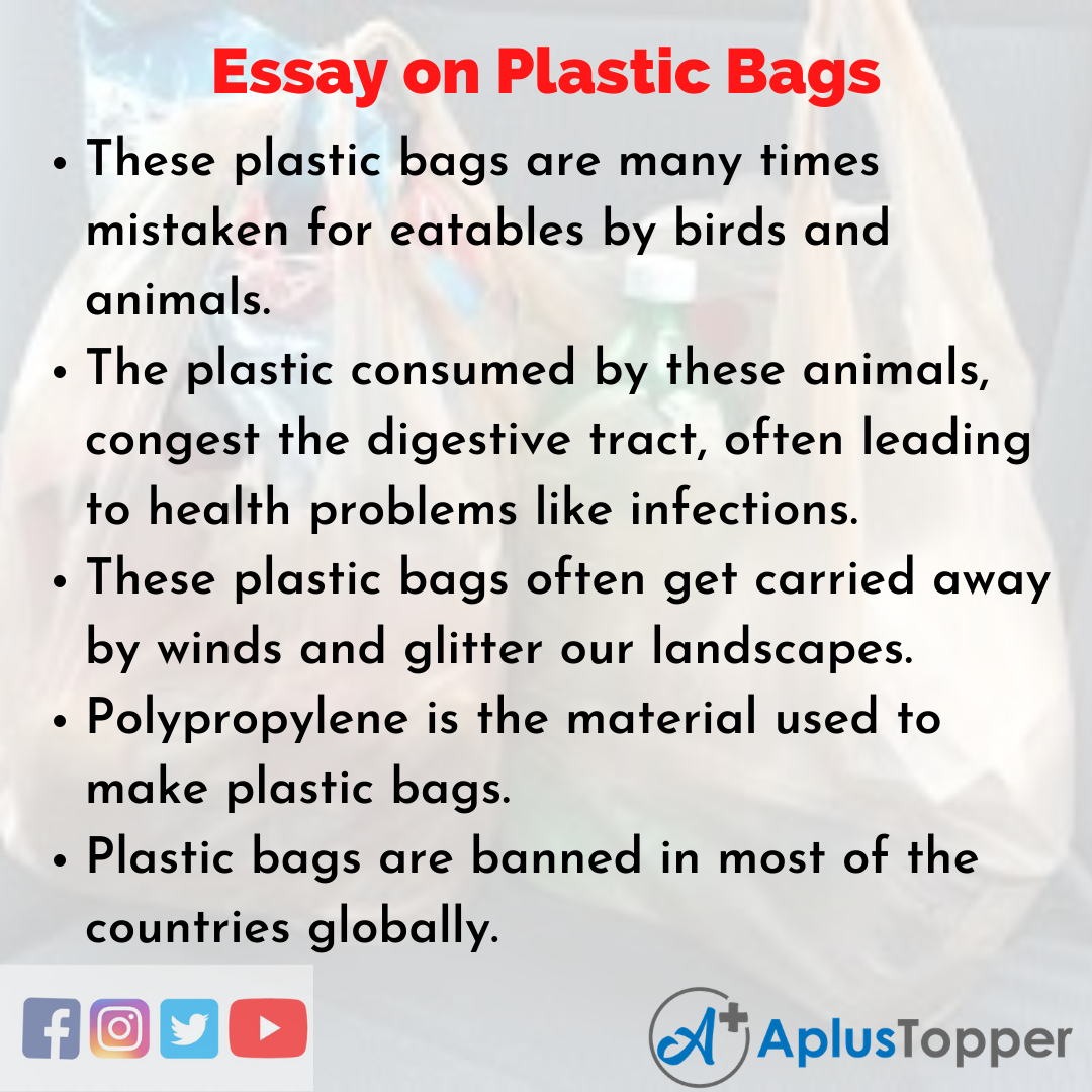 essay on use of plastic bags