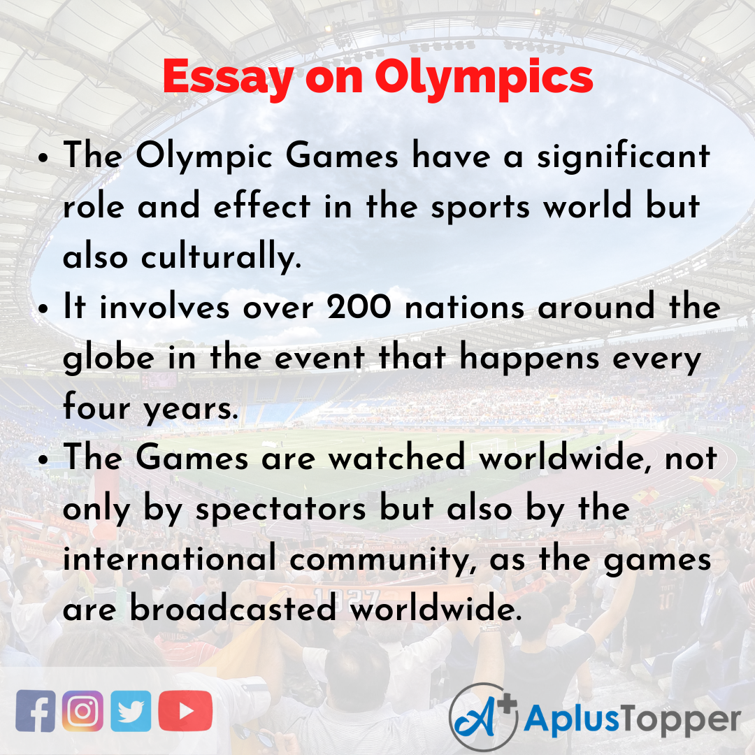 essay on international sports