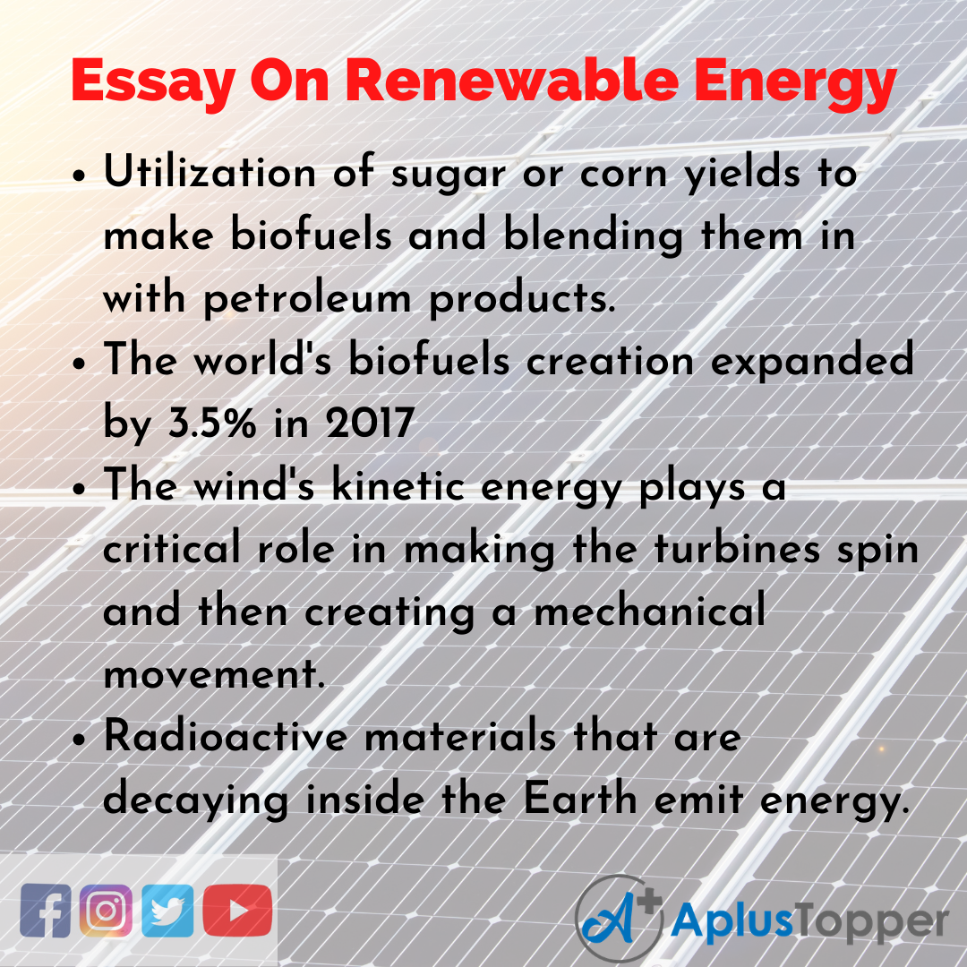 essay on energy resources
