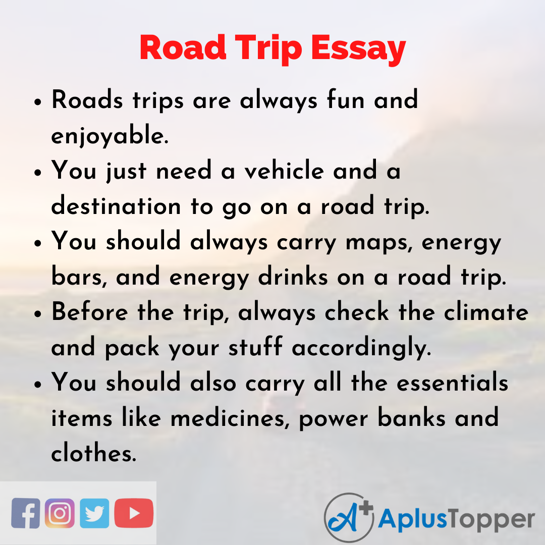 descriptive essay road trip